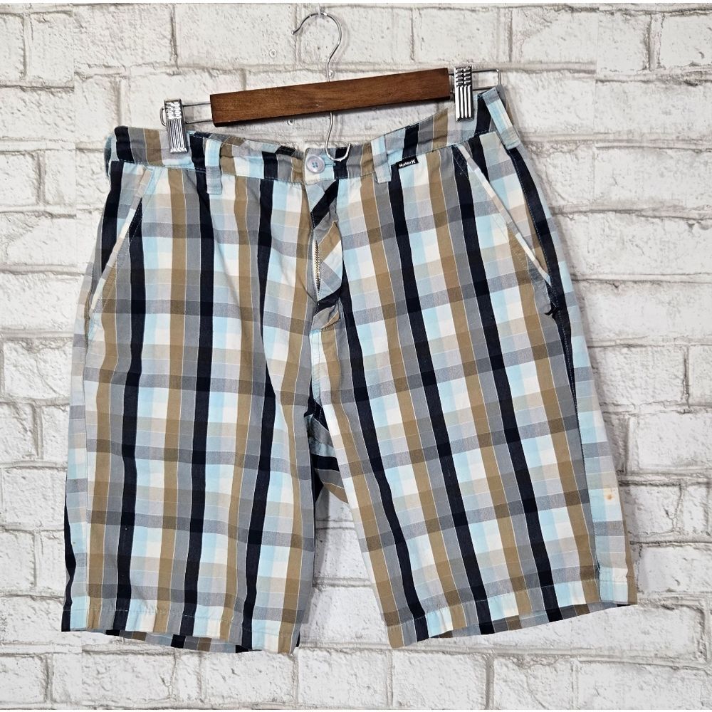 Hurley checkered print shorts